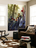 Captain America #602 Cover: Captain America Mural por Gerald Parel