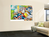Onslaught Reborn 5 Group: Captain America, Iron Man, Thor, Invisible Woman and Mr. Fantastic Wall Mural by Rob Liefeld