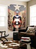 Captain America #45 Cover: Captain America Mural por Steve Epting Captain America #45 Cover: Captain America Mural por Steve Epting