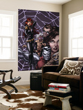 X-Men Forever #12 Cover: Black Widow, Colossus and Storm Mural por Tom Grummett