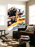 Ultimate Power 9 Cover: Wasp, Human Torch and Power Princess Wall Mural by Greg Land
