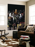X-Men: Legacy 225 Cover: Cyclops, Marvel Girl, Beast, Angel, Storm and Professor X Wandgemälde von Daniel Acuna