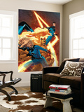 Marvel Knights 4 9 Cover: Mr. Fantastic, Invisible Woman, Human Torch, Thing and Fantastic Four Wall Mural by Steve MCNiven