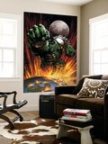 World War Hulk 1 Cover: Hulk Flying Wall Mural by David Finch