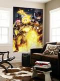 Timestorm 2009/2099 2 Cover: Ghost Rider, Punisher, Cerebra, Spider-Man and Human Torch Wall Mural by Salvador Larroca