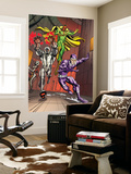 Exiles 5 Group: Vision, Ultron and Machine Man Wall Mural by Casey Jones