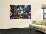 Venom: Dark Origin 3 Group: Hulk, Spider-Man, Dr. Doom and Captain America Wall Mural by Angel Medina