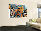 Alpha Flight 7 Group: Sasquatch, Alpha Flight, Nemesis and Yukon Jack Crouching Wall Mural by Dave Ross