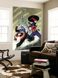 Captain America 40 Cover: Captain America Wall Mural by Steve Epting
