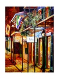 Old Bourbon Street Glow Giclee Print by Diane Millsap