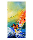 Le Grand Depart Tryptique 3 of 3 Wydruk giclee autor Max Laigneau