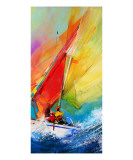 Le Grand Depart Tryptique 2 of 3 Giclée-tryk af Max Laigneau
