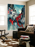 Timestorm 2009/2099: Spider-Man One-Shot 1 Cover: Spider-Man Fighting Wandgemälde von Paul Renaud