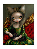 Princess with a Black Cat Giclee-trykk av Jasmine Becket-Griffith Princess with a Black Cat Giclee-trykk av Jasmine Becket-Griffith