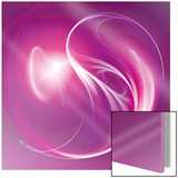Purple with Circling White Poster