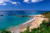Aerial View of Playa Crashboat, Puerto Rico Photographic Print by George Oze