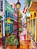 New Orleans Exchange Alley Reproduction procédé giclée par Diane Millsap