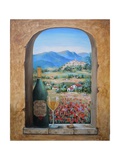 Wine and Poppies Giclee Print by Marilyn Dunlap
