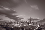 Chicago At Dusk BW Photographie par Steve Gadomski