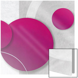 Purple Circles in Motion Kunstdrucke von K. Kostolny