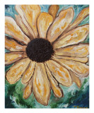 Yellow Daisy Giclee Print by Janel Bragg