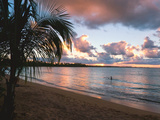 Sunset, Vacia Talega Beach, Puerto Rico Photographic Print by George Oze