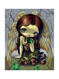 Angel with Emeralds Giclee-trykk av Jasmine Becket-Griffith Angel with Emeralds Giclee-trykk av Jasmine Becket-Griffith