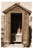 Old Outhouse, Bodie Ghost Town, California Photographic Print by George Oze