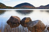 Rocks in a Lake, Acadia Nat L Park, Maine Photographic Print by George Oze