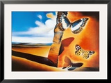 Landscape with Butterflies Print by Salvador Dalí