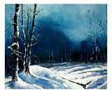 Winter Landscape Giclee Print by Veronique Radelet
