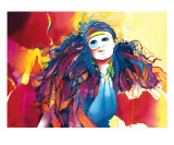 Ramages Multicolores Giclee Print by Max Laigneau