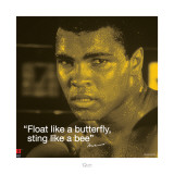 Muhammad Ali: Float Like a Butterfly Kunstdruck