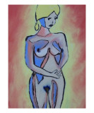 Shy Giclee Print by Janel Bragg