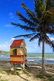 Lifeguard Hut on a Beach, Puerto Rico Photographic Print by George Oze