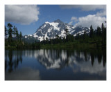 Mount Shuskan and Picture Lake WA Giclee Print by Janel Bragg