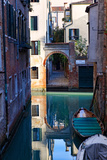 Reflection in a Canal, Venice, Italy Photographic Print by George Oze