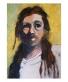 Jesus in a White T-Shirt Giclee Print by Janel Bragg