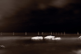 Lake Ice Chicago BW Photographie par Steve Gadomski