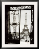 Paris, France, View of the Eiffel Tower Prints by Gall 