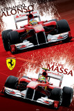 Ferrari F1 - Alonso & Massa Pósters Ferrari F1 - Alonso & Massa Pósters
