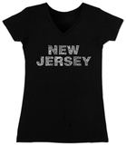 Juniors: V-Neck - New Jersey T-Shirts