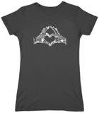 Juniors: Heart Fingers T-shirts