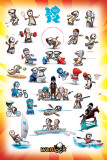 London 2012 Olympics (Wenlock Sports Poses) Póster London 2012 Olympics (Wenlock Sports Poses) Póster