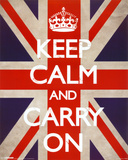 Keep Calm And Carry On (Union Jack) Prints