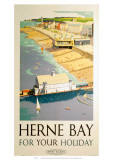 Herne Bay for your Holiday, BR (SR), c.1948 Reproduction procédé giclée par Frank Sherwin