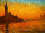 Monet - Venice by Twilight Prints by Claude Monet
