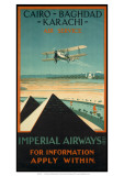 Imperial Airways travel, c.1924 Giclée-tryk