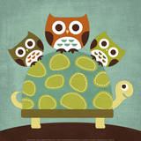 Nancy Lee - Three Owls on Turtle - Reprodüksiyon Nancy Lee - Three Owls on Turtle - Reprodüksiyon
