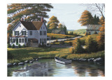 Along the Riverbank Art by Bill Saunders